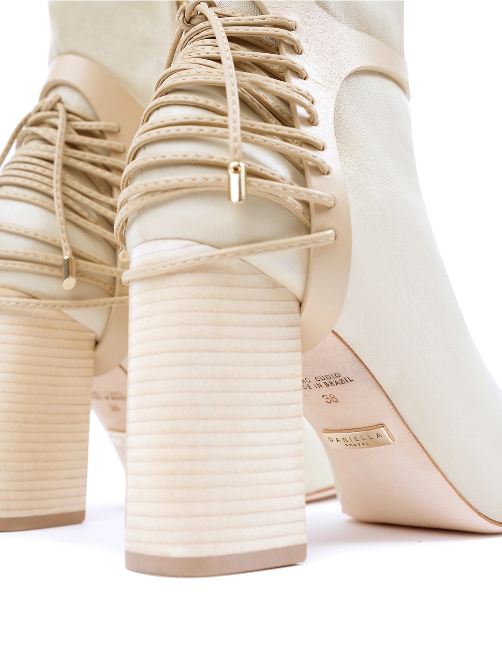 Daniella Shevel Nela Boots in Ivory NWOT - Picture 4 of 10